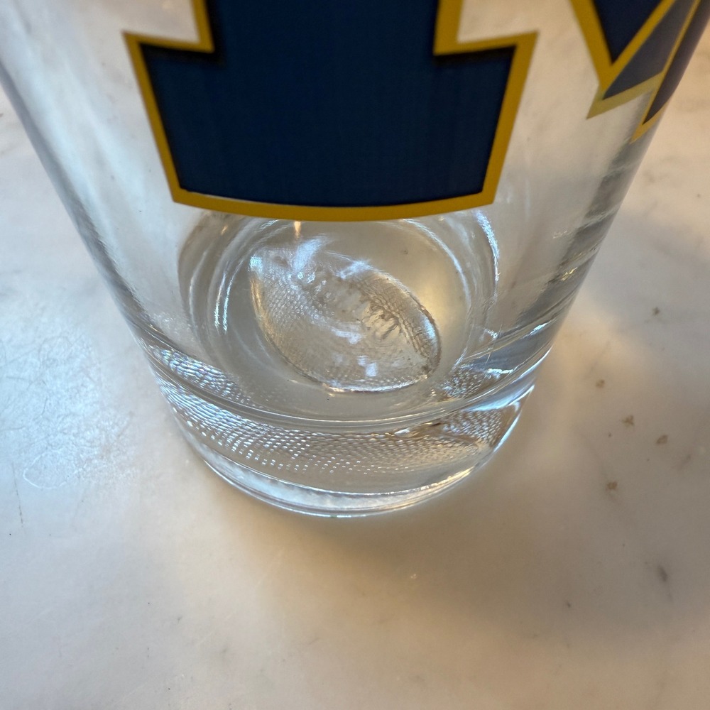 Michigan Wolverines Pint Glasses Set of 3 NCAA Football University M Logo - Picture 4 of 6